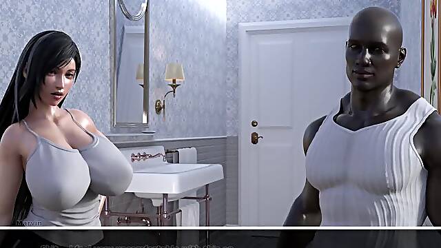 Tifa From The Final Fantasy Universe Prefers Them Big And Black( Parte 2)