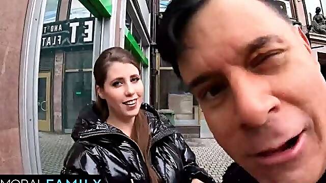 Lady Lyne Huge Natural Tits Milf Gets Naked In Public & Pounded To Pluto By Monster Cock Immoral
