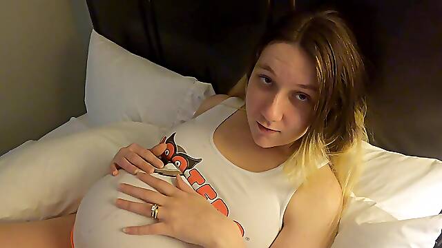 I Creampied My 9 Months Preggy Wife After This Babe Said Me That That Babe Gave A Stud At Hooters A 