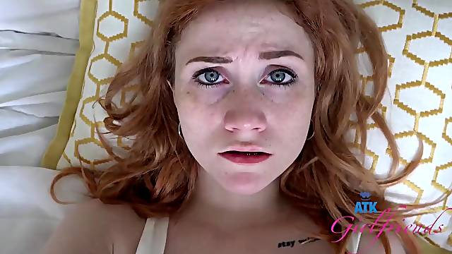Slim Amateur Redhead With Tiny Breasts & Braces Gets Vagina Eaten And Rides Shlong (Pov) Scarlet Ski