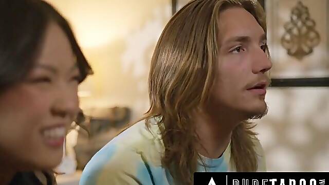 Pure Taboo Hawt Oriental Stepsis Lulu Chu Taunts Pervy Stepbro During Sex With Stepmoms Nudes!