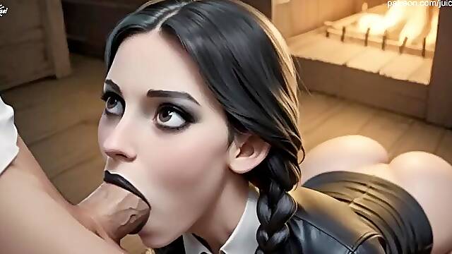 Floozy Addams Takes A Biggest Facial And Likes It - Ai-Clip