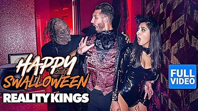 Reality Kings - Gianna Dior Clothed In Ebony Latex Takes Quintons Rod In Front Of The Camera