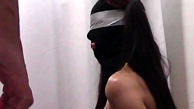 Mother Id Like To Fuck Nylon Hooded And Pigtails, Balgagged, Throatfucked, Ringgagged With Cum In Th