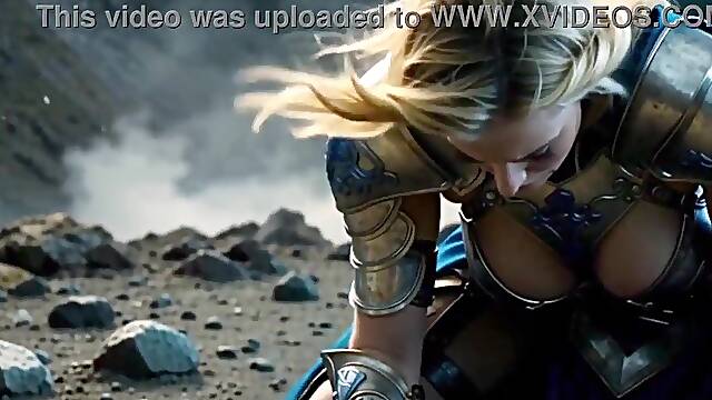 Ustvarjeno Z Umetno Inteligenco, V Uniformi, Blondinka