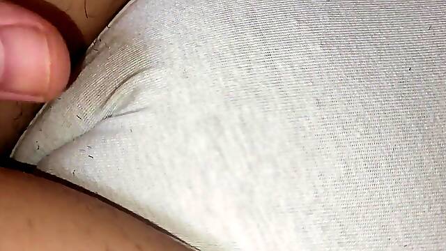 I Spit And Play With Cameltoe Appealing Constricted Cunt