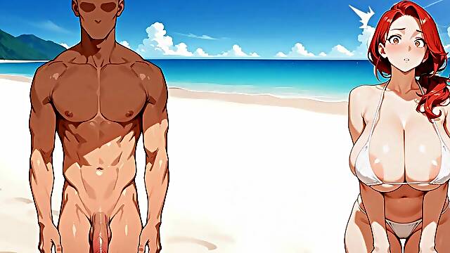 Beach, Cartoon, Car, Cuckold
