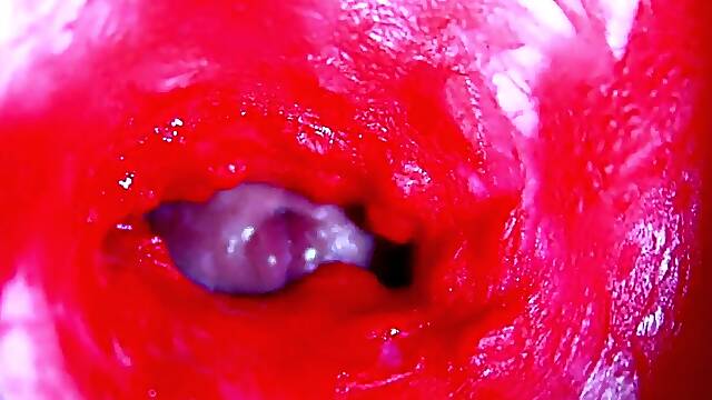 Bizarre Close-Up Asmr Head Inside Soaked Vagina