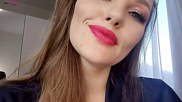 Rosy Lip Liner Mouth Worship With Tongue Taunt