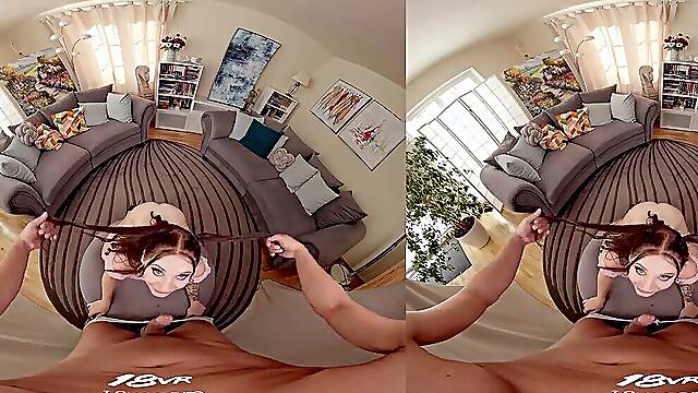 Emma Evans Strips Down And Teases You In Nothing But High-Heeled Shoes And Hypnotic Eye Contact