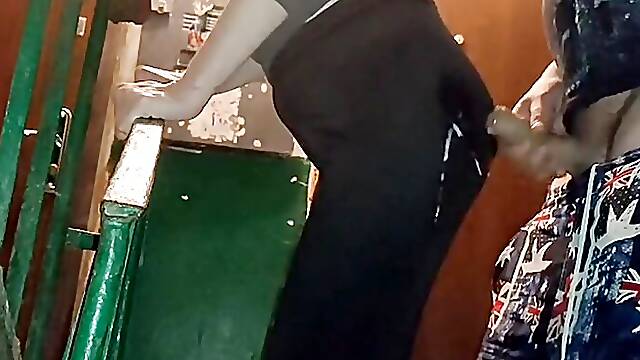 Sex In The Entrance To The Mouth And Ass In Tights