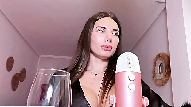Asmr. In A Romantic Setting, A Hot Brunette Mic Pumping Your Cock And Make You Cum. Cleo Patrice