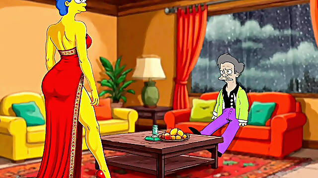 Indian Storm : The Farting Milf Cartoon For Adults Porn Parody Simpson Parody Fart Fetish