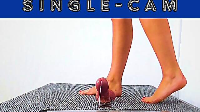 Gag And Cum Under My Dirty Bare Feet - Slave Cam - Amberscbt - 70Slc