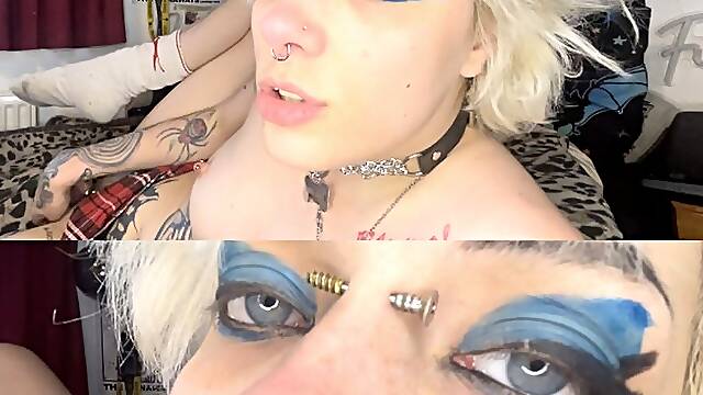 Glitterqueen1999 Nose Fetish Fuck My Nose Until You Cum Cum Countdown Topless Gothic Tattoos And Pie
