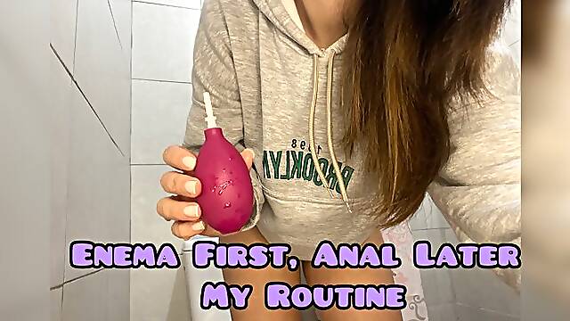 Enema First, Anal Later – My Filthy Routine