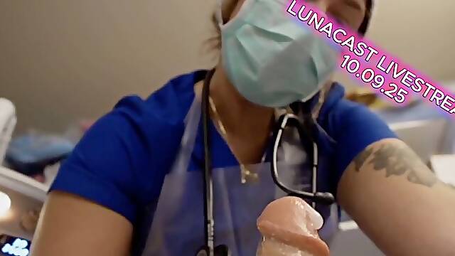 2 Hour Livestream Fucked My Torso Toy While Wearing Gloves And Gasmask, Dildo Fucked Wearing Another