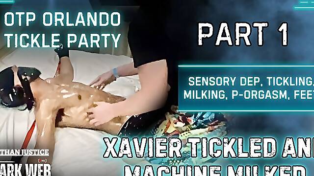 Otp Orlando Tickle Party 2025 - Xavier Sensory Dep Tickled And Machine Milked To Post Orgasm (Part 1