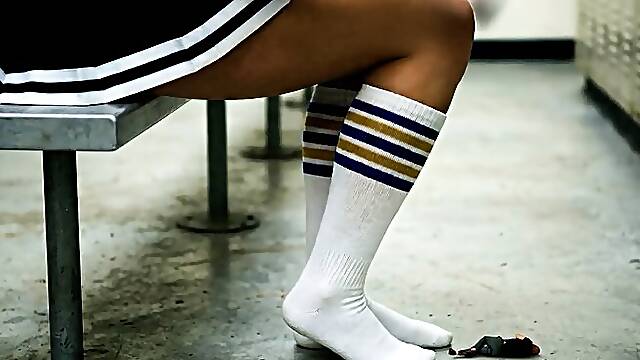 Giantess Cheerleader Crushes Shrunken Teacher Under Her Socks
