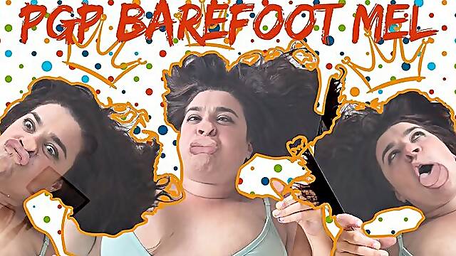 Barefoot Mel Is A Plexiglass Princess