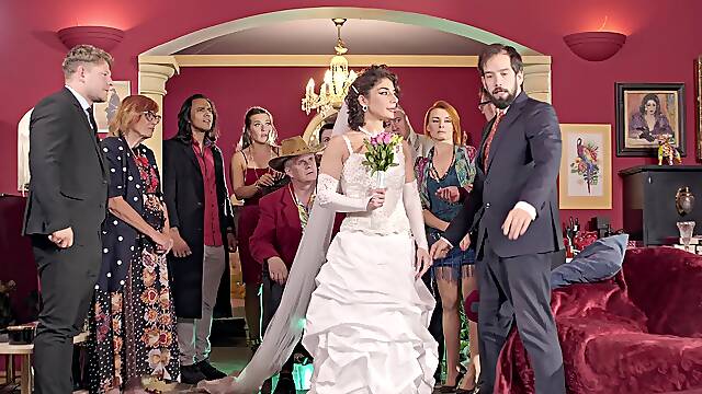 A Hot Bride Is Having Fun With Her New Husband