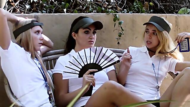 Sexy Alina And Alexa Go Wild In Nature's Embrace