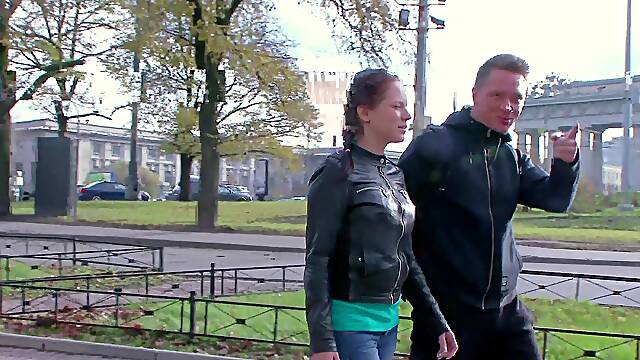 Aunt, Russian, Redhead, Couple