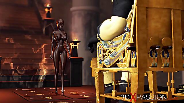 Anubis Fucks A Young Egyptian Slave In His Temple