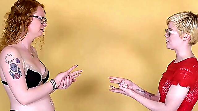 Funny Strip Game With A Sexy Platinum-Blonde Babe