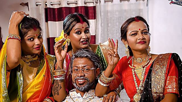 The Lusty Old Man Went Out To Celebrate His Wedding Night With His Three New Wives And Did A Scandal