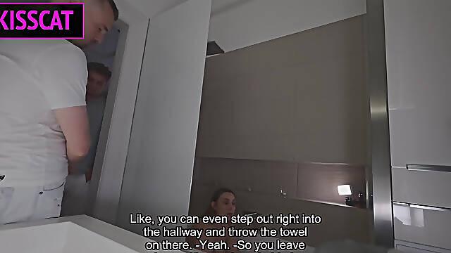 S5E3 Behind-The-Scenes Pt 2: Step Mom Sucks Matthew Meier In Steamy Bathroom