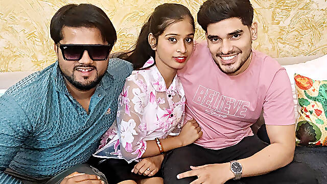 Indian Desi Threesom Gangbang Hardcore Sex Video