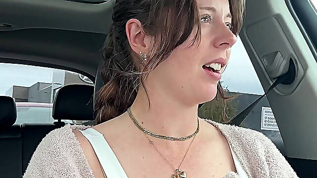 Cumming In A Tim Hortons Drive Thru!