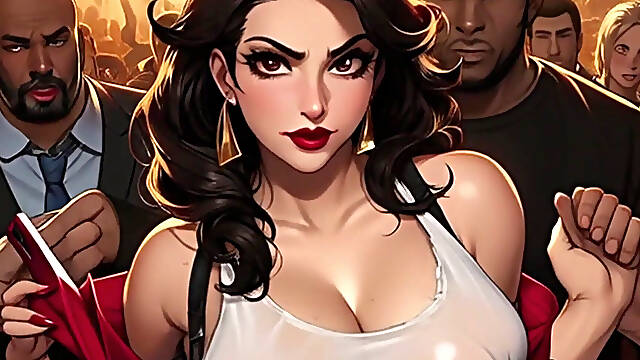 Goth Girl In A Mosh Pit