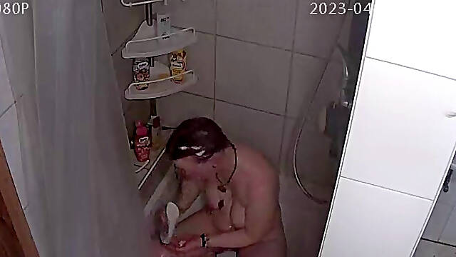 Bath, Caught, Bathroom, Shower