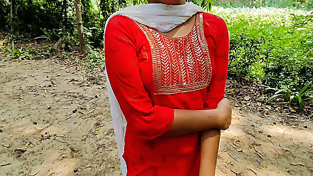 Desi Village Girl Tight Pussy Fuck In Jungle, Beautiful Indian Desi Village Girl Sex In Jungle