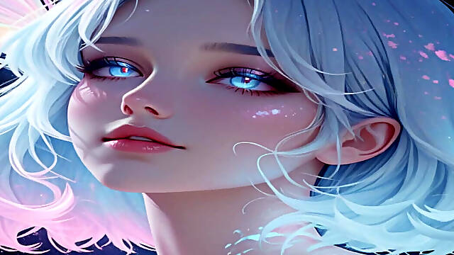 Aesthetic Ai Art: Ethereal Nude Portraits In Neon Dreams